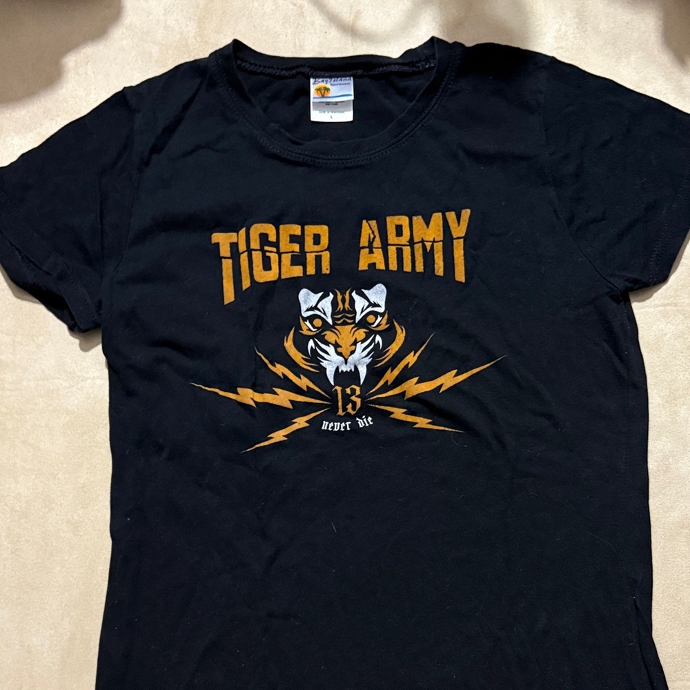 Tiger Army Black Short Sleeve Tee